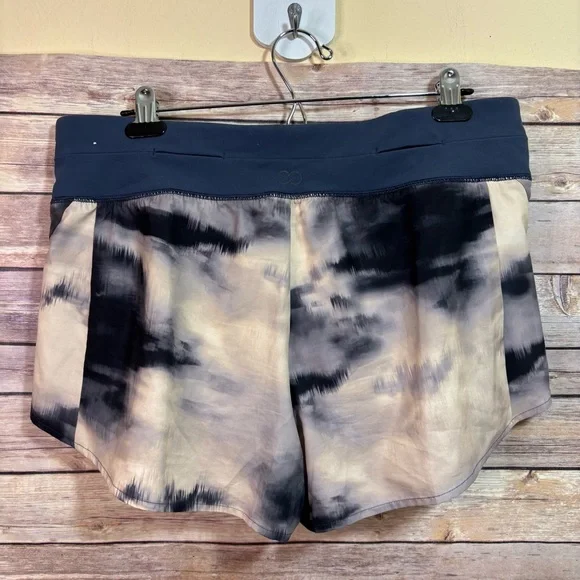 Calia by Carrie Underwood Running Shorts Size Largee Smoke Blue Print H3 - Picture 6 of 7